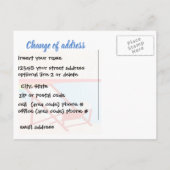 Carte Postale Faire-part Déplacer une nouvelle plage d'adresses (Dos)