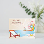 Carte Postale Faire-part Déplacer une nouvelle plage d'adresses (Debout devant)