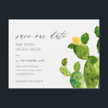 CARTE POSTALE FAIRE-PART DÉSERT D'EAU VERTE CACTUS SAUVER LA DATE<br><div class="desc">Si vous avez besoin d'une personnalisation ou d'autres éléments correspondants,  n'hésitez pas à me contacter à l'adresse yellowfebstudio@gmail.com</div>