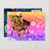 Carte Postale Faire-part Design hawaïen (Devant / Derrière)