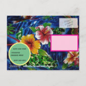 Carte Postale Faire-part Design hawaïen (Dos)