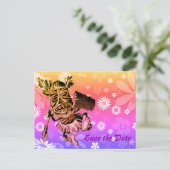 Carte Postale Faire-part Design hawaïen (Debout devant)