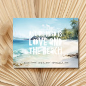Carte Postale Faire-part Destination Beach Wedding Enregistrer la date