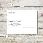 Carte Postale Faire-part Destination Beach Wedding Enregistrer la date