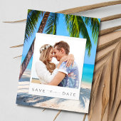 Carte Postale Faire-part Destination Beach Wedding Photo Enregistrer la dat