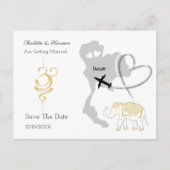 Carte Postale Faire-part Destination de mariage tropical en Thaïlande (Devant)