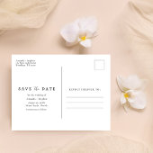 Carte Postale Faire-part Destination Plage Mariage Budget Économisez La Dat