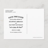 Carte Postale Faire-part Destination Tropical Beach Enregistrer la date (Dos)