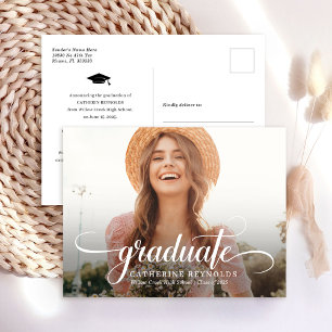 Carte Postale Faire-part d'études supérieures en photo