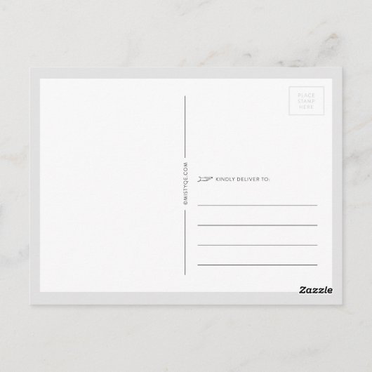 Carte postale Faire-part d'études sur la triade (Dos)