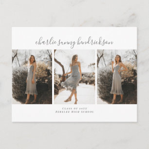 Carte postale Faire-part d'études sur la triade