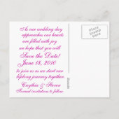 Carte Postale Faire-part Deux Coeurs, deux vies (Dos)