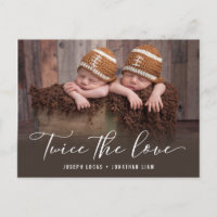 Deux fois l'amour Photo de naissance jumeaux