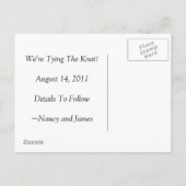 Carte Postale Faire-part Deux Lapins (Lapins) : Sauvegarder la date (Dos)