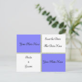 Carte Postale Faire-part Deux photos sauvez la date (Debout devant)