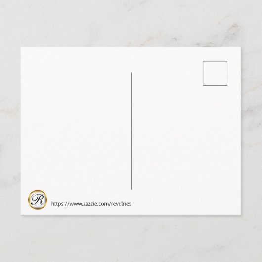 Carte Postale Faire-part Diamants et perles Mariage bleu Enregistrer la dat (Dos)