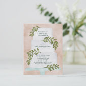 Carte Postale Faire-part d'invitation de gâteau de mariage à l'a (Debout devant)