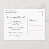 Carte Postale Faire-part Diplôme d'art | Photo Abstraite unique (Dos)