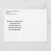 Carte Postale Faire-part Diplôme de chapeau de graduation personnalisable (Dos)