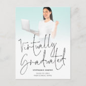 Carte Postale Faire-part Diplôme de la photo de script virtuellement diplôm (Devant)