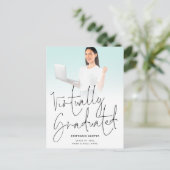 Carte Postale Faire-part Diplôme de la photo de script virtuellement diplôm (Debout devant)