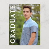 Carte Postale Faire-part Diplômé de la promotion de photo moderne (Devant)