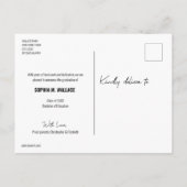 Carte Postale Faire-part Diplômé de l'enseignement moderne photo (Dos)