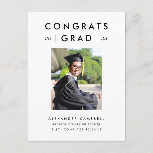 Carte Postale Faire-part Diplômé de l'université 2023 (Devant)