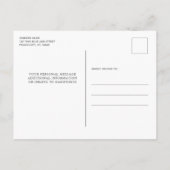 Carte Postale Faire-part Diplôme de police application de la loi élégante (Dos)