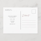 Carte Postale Faire-part Diplôme de typographie latérale 2022 3 Photo Fête (Dos)