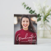 Carte Postale Faire-part Diplôme d'études supérieures en photographie (Debout devant)