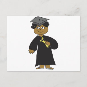 Carte Postale Faire-part Diplômé, Homme Ethnique