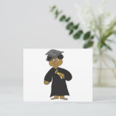 Carte Postale Faire-part Diplômé, Homme Ethnique (Debout devant)