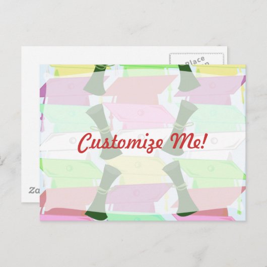 Carte Postale Faire-part Diplôme Personnalisable (Devant / Derrière)