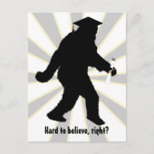 Carte Postale Faire-part Diplômé Sasquatch (Devant)