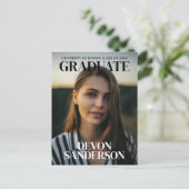 Carte Postale Faire-part d'obtention de la couverture de magazin (Debout devant)