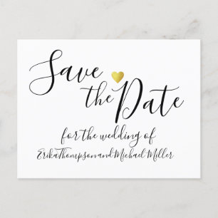 Carte Postale Faire-part Document manuscrit Enregistrer le mariage de date