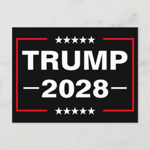 Carte Postale Faire-part Donald Trump 2028 Président