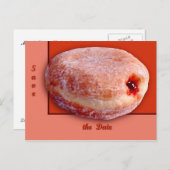 Carte Postale Faire-part Donut fourré à la gelée (Devant / Derrière)
