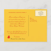 Carte Postale Faire-part Double bonheur - Sauvegarder la date...... (Dos)