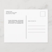 Carte Postale Faire-part Drapeau Amérique du Parti d'Officier Correctionnel (Dos)