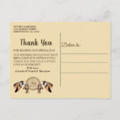 Carte Postale Faire-part Dream Catcher Merci (Dos)