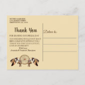 Carte Postale Faire-part Dream Catcher Merci (Dos)
