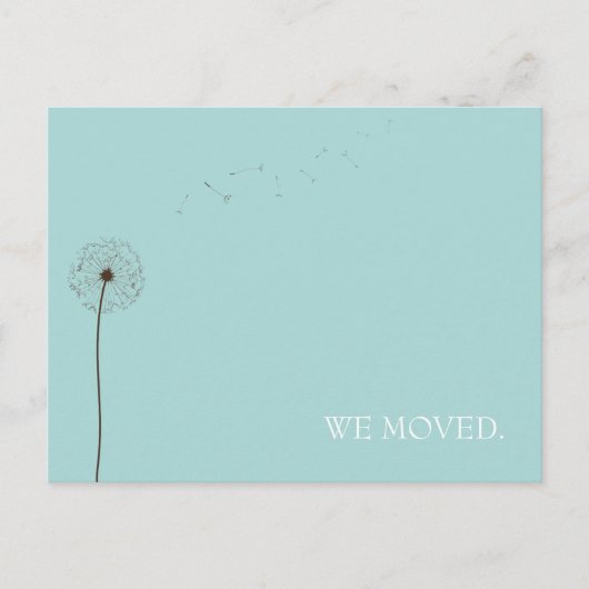 Carte Postale Faire-part drift : annonce de déménagement (Devant)