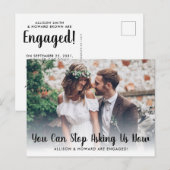 Carte Postale Faire-part Drôle Arrêtez de Demander Nous sommes Fiancés Phot (Devant / Derrière)