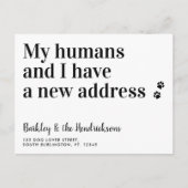 Carte Postale Faire-part Drôle de nouvelle adresse Nous avons déménagé Chie (Devant)