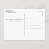 Carte Postale Faire-part Drole Nous avons déménagé Nouvelle adresse Chat An (Dos)