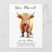 Carte Postale Faire-part Drôle Nous avons déménagé Nouvelle adresse déménag (Devant)