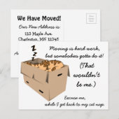 Carte Postale Faire-part Drôle "Nous sommes en train de déménager" Annonces (Devant / Derrière)