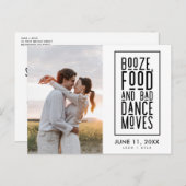 Carte Postale Faire-part Drôle Photo QR Code Mariage Enregistrer la date (Devant / Derrière)